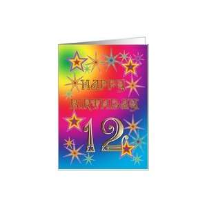    Stars and rainbows card for a 12 year old Card Toys & Games