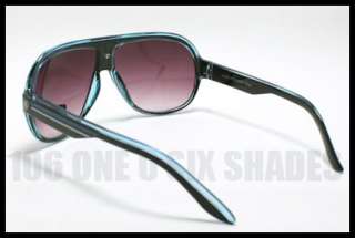 RETRO Sporty Aviator Sunglasses Flat Top TORT Khan  