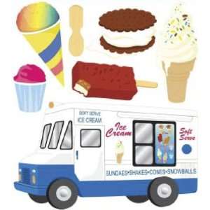  Jolees Boutique Dimensional Stickers, Ice Cream Man Arts 
