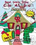 giant coloring book and story about what Santa and his family do 
