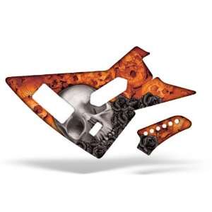   Skin Xbox 360   (Xplorer Guitar) Bone Collector Orange Video Games