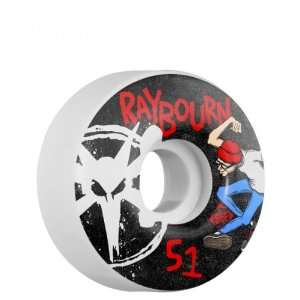  BONES Ben Raybourn Mosh Pit STF Skate Wheels White 51MM 