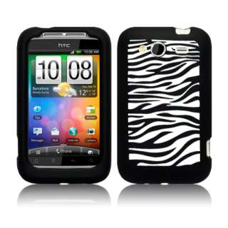London Magic Store   HTC Wildfire S Black Silicone Zebra Case Cover 