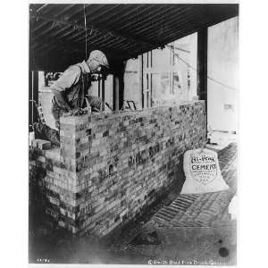  Bricklayer,cement,Smith Beal Fire Brick Company,c1922 