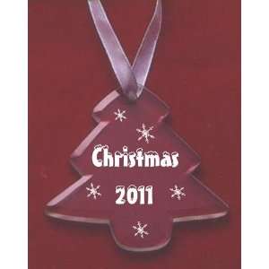 Christmas 2011 Glass Tree Ornament