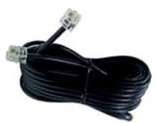 50 FT PHONE TELEPHONE EXTENSION CORD CABLE BLACK NEW  