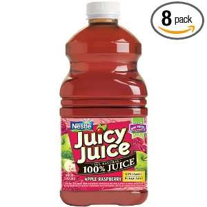 Juicy Juice Apple Raspberry Juice, 64 Ounce Pet Bottles (Pack of 8 