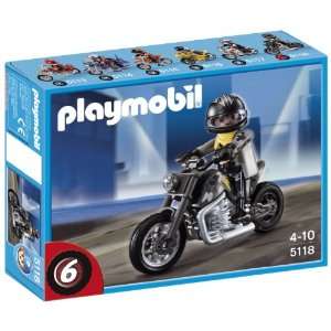  Playmobil Custom Motorcycle with Rider Toys & Games
