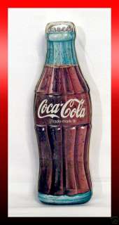 1997 Coca Cola Coke Bottle Shaped Metal Collectors Tin  