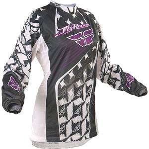  Fly Racing Womens Kinetic Jersey   2011   X Large/Grey 