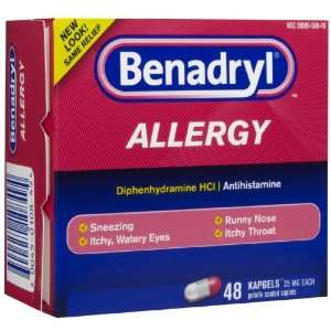 Benadryl Allergy Kapseals  48 Capsules Health & Personal 