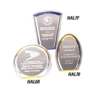  Halo acrylic award with mirror base. Health & Personal 