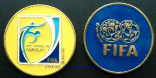 FIFA SOCCER FOOTBALL REFEREE CARDS, TOSS COIN, PATCH  