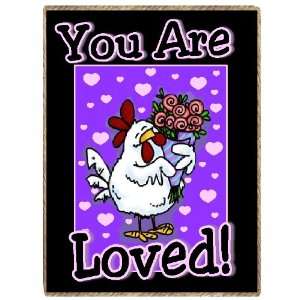  Country Western You Are Loved Cute Chicken Animal 