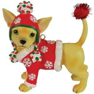  Aye Chihuahua Festive Sweater Ornament