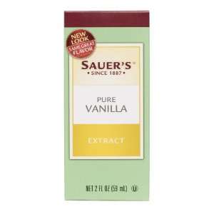 Sauers Pure Vanilla Extract, 2 Ounce Grocery & Gourmet Food