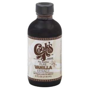 Cooks Extract, Pure Vanilla, 4 ounces  Grocery & Gourmet 