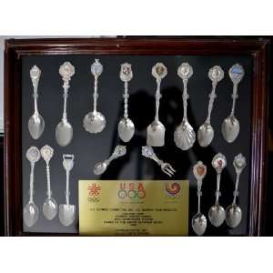 1988 Olympic Spoon set   Calgary and Seoull XXIVth Olympiad