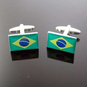 Brazil National Flag Cufflinks