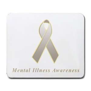  Mental Illness Awareness Ribbon Mouse Pad