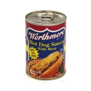 Worthmore Hot Dog Sauce with Meat, 10 ounce Can (Pack of 6)  