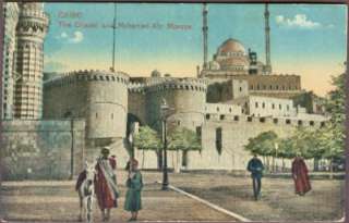 EGYPT CAIRO People Near the Mosque Old Postcard VF  