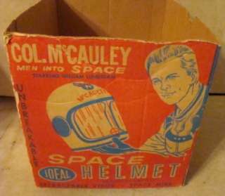   McCauley Men Into Space IDEAL Toy Space Helmet & Visor Original Box