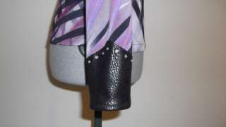   Purple, Black & White Rail Pleasure Horsemanship Shirt   Small  