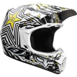 Fox Racing V3 Dungey Rockstar Helmet White Black XLarge  