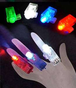 Freeshipping 80x Mix Led Party Laser Finger Light Beam Torch Ring D3 