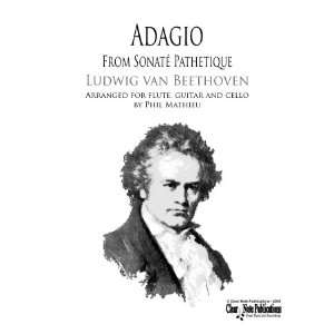 Adagio from Sonata Pathetique (Arranged for flute, guitar and cello by 