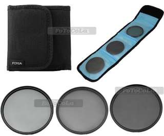 82mm Neutral Density ND2 ND4 ND8 Lens filter kits set  