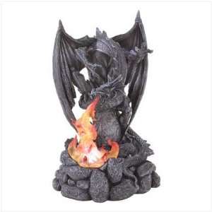  Light up Flaming Dragon Statue