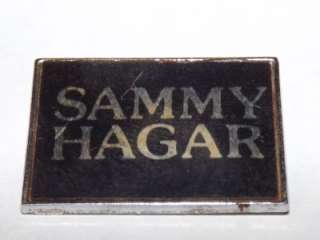 SAMMY HAGAR Original Vintage 70`s/80`s Metal Pin/Badge Van Halen #d104 