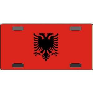  Albania Flag Vanity License Plate 