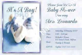 STAR IS BORN CUSTOM BOY PHOTO BABY SHOWER INVITATIONS  