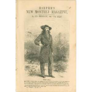  1867 Wild Bill Hickcok Civil War Scout Gunfighter Black 