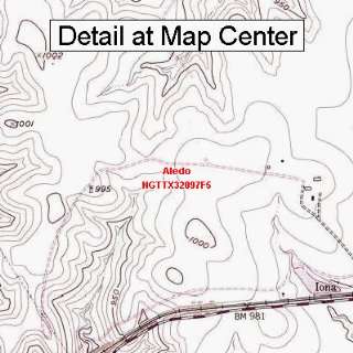  USGS Topographic Quadrangle Map   Aledo, Texas (Folded 