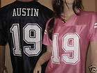 nwt miles austin 19 pink jersey womens xlarge one day