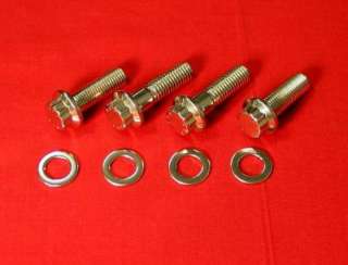 show polished grade 10 9 stainless foot peg bolt set for the 1985 86 