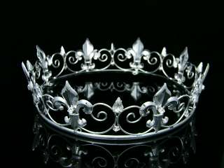 Full Kings Crown Wedding Party Crystal Tiara 9373  