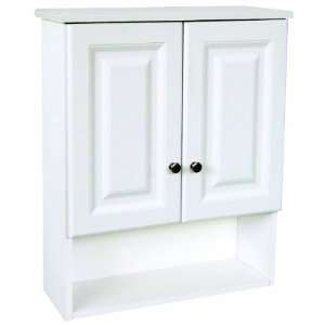  26 Inch Wyndham Ready To Assemble 2 Door Bathroom Wall Cabinet, White