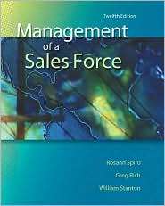 Management of a Sales Force, (007352977X), Rosann Spiro, Textbooks 
