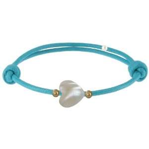 Les Poulettes Jewels   Bracelet Sweet Heart   Mother of Pearl and Gold 