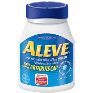  Aleve Pain Reliever Tablets with Easy Open Cap 200 ct 