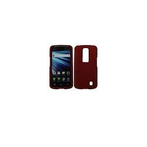 Lg Nitro HD P930 Rubberized Texture Red Snap on Cell Phone 