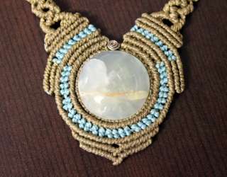 Handcrafted jewelry   Womens Jade Onyx, Sage & Turquoise Macrame 