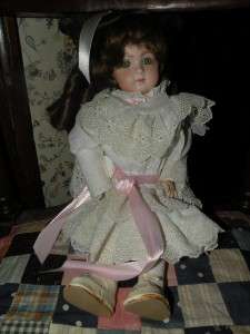   REPRODUCTION ALL BISQUE CHILD DOLL SIGNED K STAR S 88 15/100  