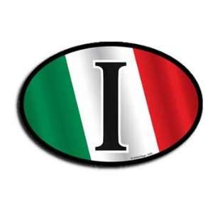  Italy Wavy oval decal Automotive