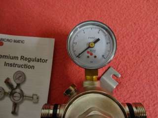 MICROMATIC PREMIUM SECONDARY CO2 BEER KEG BEVERAGE REGULATOR REDUCER 
